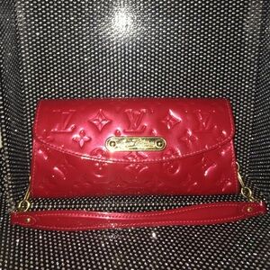 Louis Vuitton Shiny Red Wristlet